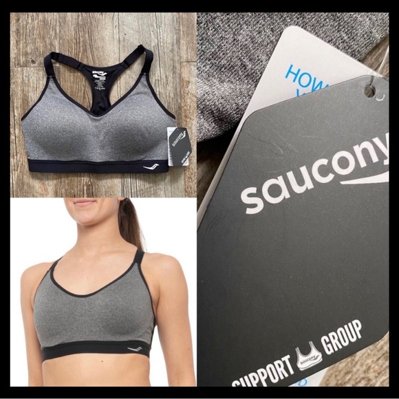 Saucony Sport High Impact Molded Racerback Bra - Molded Cups for Running - Picture 5 of 11